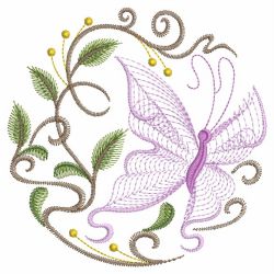 Rippled Butterflies 3(Lg) machine embroidery designs