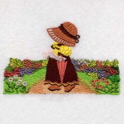 Garden Sunbonnets 3 07 machine embroidery designs