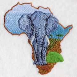 African Elephant 03(Lg) machine embroidery designs