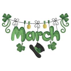 Monthly Clothesline 03(Sm) machine embroidery designs