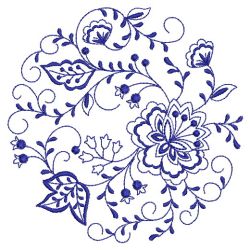 Blue Onion Circle(Md) machine embroidery designs