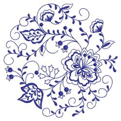 Blue Onion Circle 01(Lg) machine embroidery designs