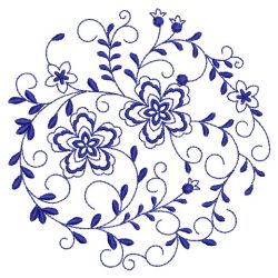 Blue Onion Circle 04(Md) machine embroidery designs