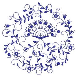 Blue Onion Circle 05(Md) machine embroidery designs