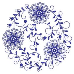 Blue Onion Circle 06(Lg) machine embroidery designs