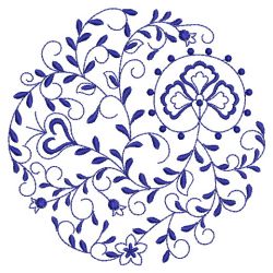 Blue Onion Circle 08(Md) machine embroidery designs