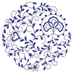 Blue Onion Circle 08(Sm) machine embroidery designs