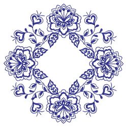 Blue Onion Square 05(Sm) machine embroidery designs