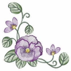 Rippled Pansies 06(Sm) machine embroidery designs