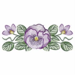 Rippled Pansies 09(Sm) machine embroidery designs