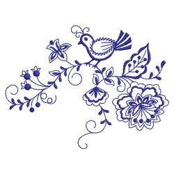 Bluework Birds 01(Md) machine embroidery designs