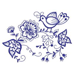 Bluework Birds 04(Md) machine embroidery designs