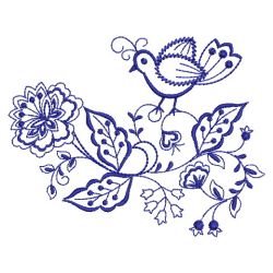 Bluework Birds 05(Md) machine embroidery designs