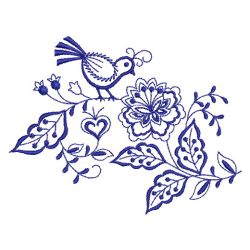 Bluework Birds 06(Md) machine embroidery designs