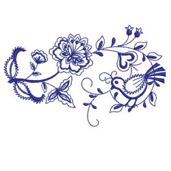 Bluework Birds 07(Md) machine embroidery designs