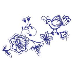 Bluework Birds 08(Md) machine embroidery designs