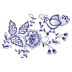 Bluework Birds 10(Md) machine embroidery designs