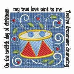 12 Days Of Christmas 2 12 machine embroidery designs