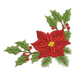 Poinsettia machine embroidery designs