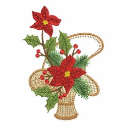 Poinsettia 08 machine embroidery designs