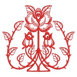 Redwork Art Nouveau Roses 02(Md)