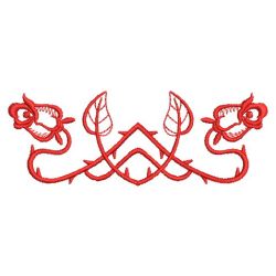 Redwork Art Nouveau Roses 04(Lg)