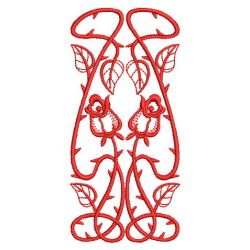 Redwork Art Nouveau Roses 06(Lg)