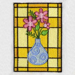 Stained Glass Flowers 2 machine embroidery designs