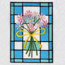 Stained Glass Flowers 2 02 machine embroidery designs