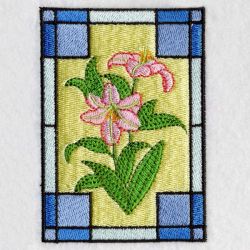 Stained Glass Flowers 2 07 machine embroidery designs