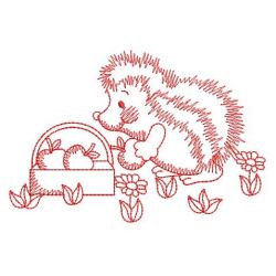 Redwork Hedgehogs 01(Md) machine embroidery designs