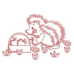 Redwork Hedgehogs 01(Md) machine embroidery designs