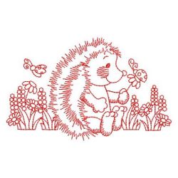 Redwork Hedgehogs 02(Lg) machine embroidery designs