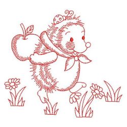 Redwork Hedgehogs 06(Sm)