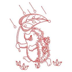 Redwork Hedgehogs 07(Lg) machine embroidery designs