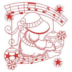 Redwork Christmas Sunbonnets 2 02(Lg) machine embroidery designs