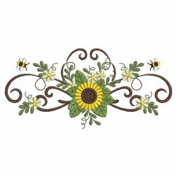 Sunflowers And Bees 2 06(Md) machine embroidery designs