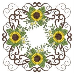 Sunflowers And Bees 2 08(Sm) machine embroidery designs