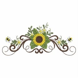 Sunflowers And Bees 2 09(Sm) machine embroidery designs