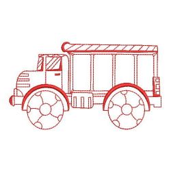 Redwork Transport(Lg) machine embroidery designs