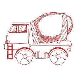 Redwork Transport 08(Lg) machine embroidery designs