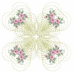 Floral Enticement Quilt 4 05(Sm) machine embroidery designs