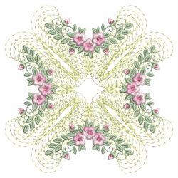 Floral Enticement Quilt 4 06(Sm) machine embroidery designs
