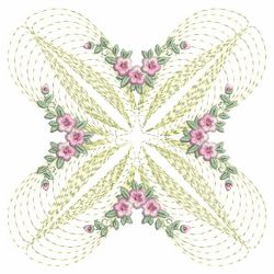 Floral Enticement Quilt 4 08(Sm) machine embroidery designs