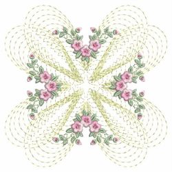 Floral Enticement Quilt 4 09(Sm) machine embroidery designs