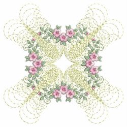 Floral Enticement Quilt 4 10(Sm) machine embroidery designs
