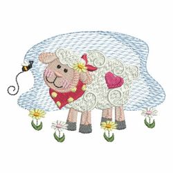 Country Sheep 02 machine embroidery designs