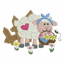 Country Sheep 03 machine embroidery designs