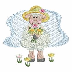 Country Sheep 09 machine embroidery designs