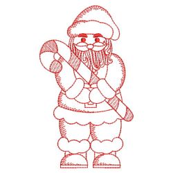 Redwork Santa Claus(Md) machine embroidery designs